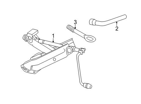 2017 Mercedes-Benz CLS400 Jack & Components Diagram