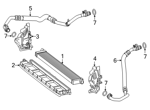 Mount Bracket Diagram for 205-501-35-20