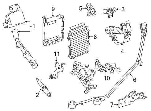 2017 Mercedes-Benz GLE350 Powertrain Control Diagram 1