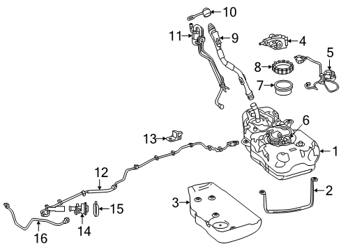 2016 Mercedes-Benz GLE300d Emission Components Diagram 2