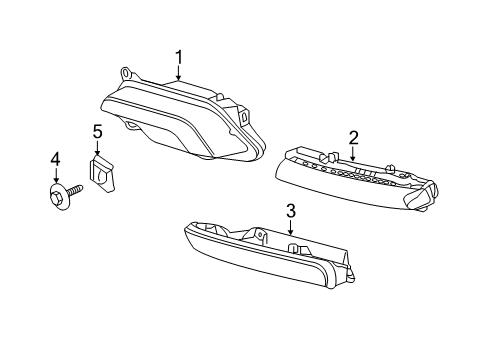 2010 Mercedes-Benz E550 Daytime Running Lamps Diagram 1