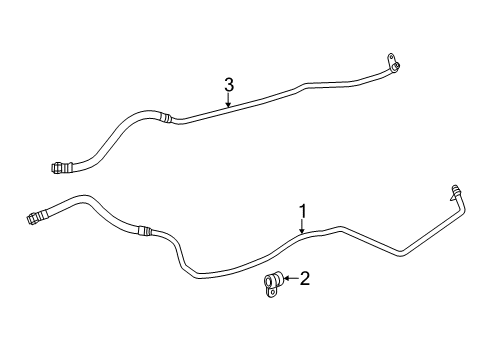 2012 Mercedes-Benz CLS550 Trans Oil Cooler Lines