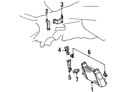 1993 Mercedes-Benz 300D Oil Cooler Diagram