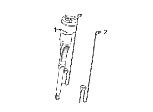 2014 Mercedes-Benz CL600 Struts & Components - Rear Diagram 2