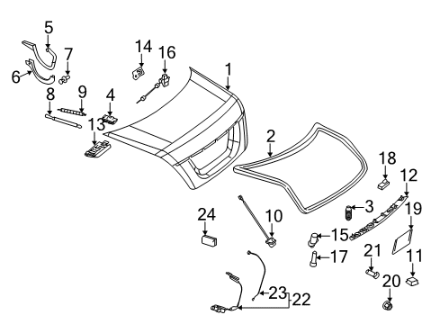 2011 Mercedes-Benz CL63 AMG Trunk, Electrical Diagram 2