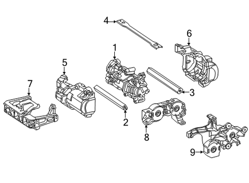 2023 Mercedes-Benz EQS 450 A/C Compressor Diagram