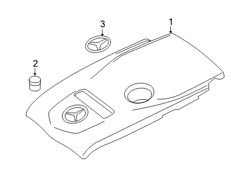 2017 Mercedes-Benz C300 Engine Appearance Cover