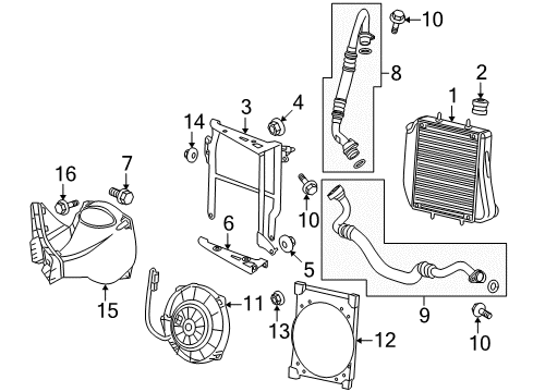 2011 Mercedes-Benz E63 AMG Oil Cooler Diagram 2