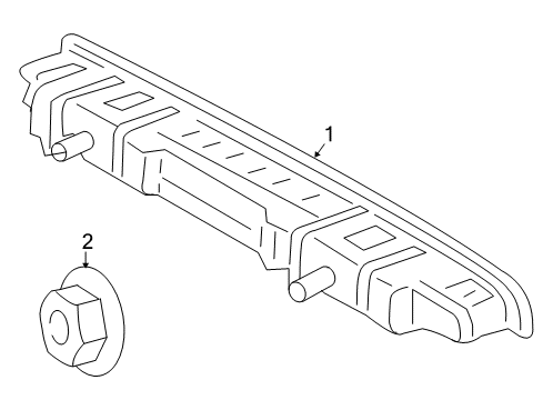 2007 Mercedes-Benz SL600 High Mount Lamps Diagram