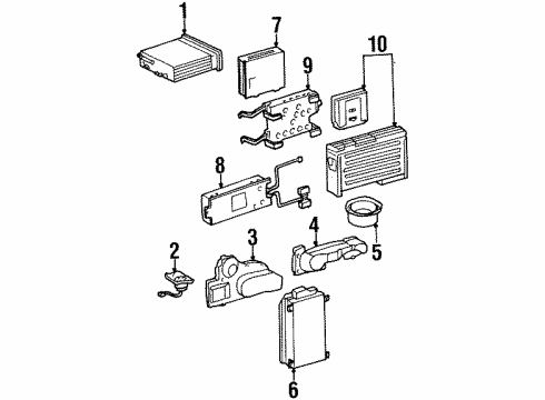 1992 Mercedes-Benz 500SEL Sound System Diagram