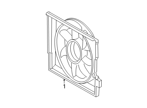 2014 Mercedes-Benz E550 Cooling System, Radiator, Water Pump, Cooling Fan Diagram 1