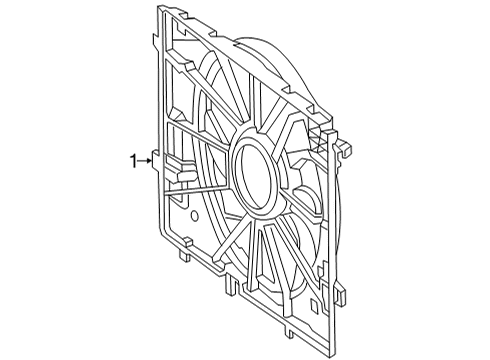 2023 Mercedes-Benz GLS63 AMG Cooling System, Radiator, Water Pump, Cooling Fan Diagram 1