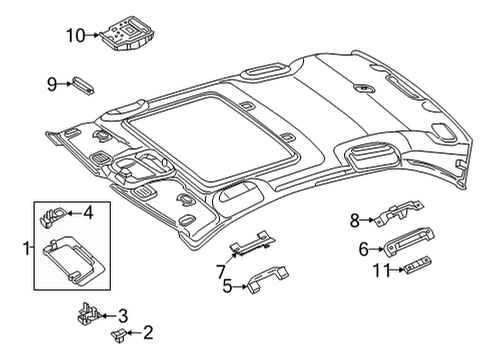 Grip Handle Front Bracket Diagram for 206-815-13-00