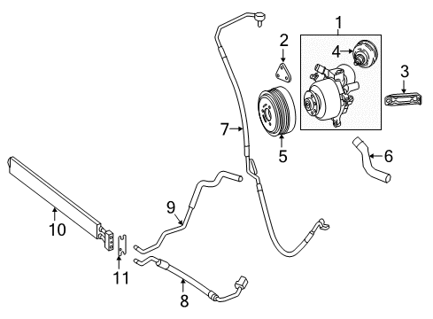 2017 Mercedes-Benz S550 Auto Leveling Components Diagram 1