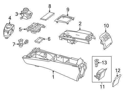 Trim Cover Diagram for 207-680-08-07