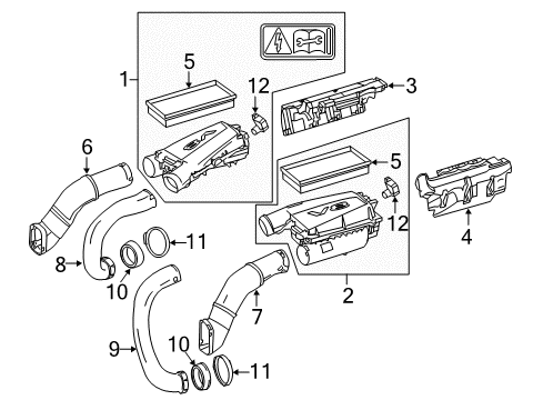 2013 Mercedes-Benz S550 Filters Diagram 1