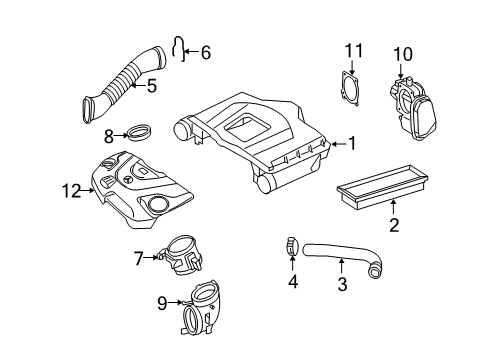 2008 Mercedes-Benz S550 Filters Diagram 1