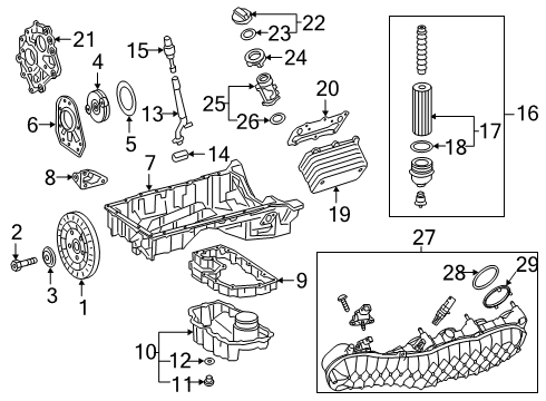 Timing Cover O-Ring Diagram for 177-016-38-00