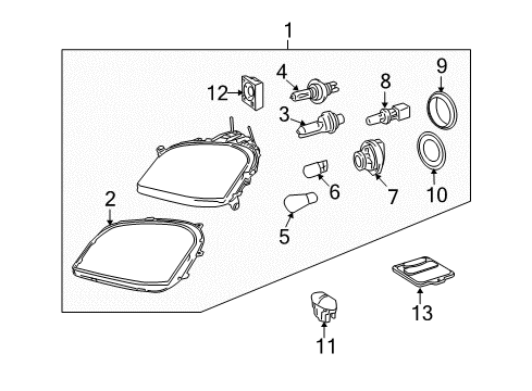 2010 Mercedes-Benz ML450 Headlamps, Headlamp Washers/Wipers Diagram