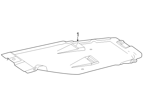 2015 Mercedes-Benz GLA45 AMG Splash Shields Diagram