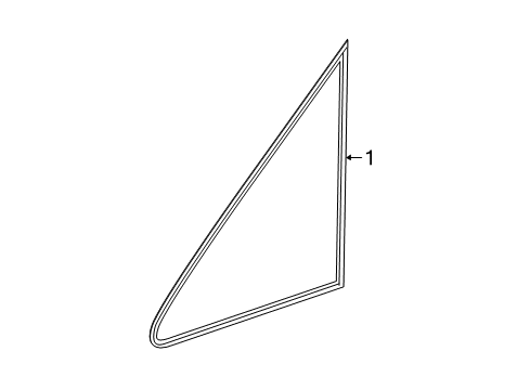 2023 Mercedes-Benz Metris Glass & Hardware - Pillars Diagram