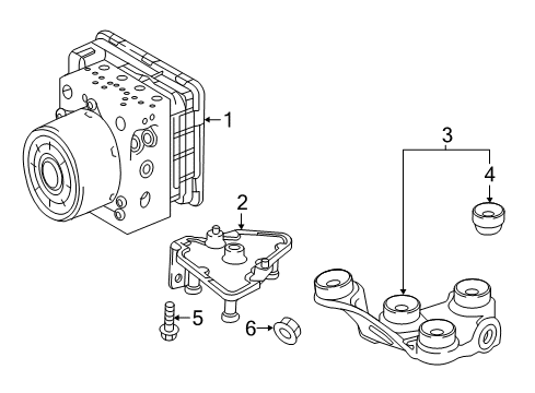 2023 Mercedes-Benz GLC300 Anti-Lock Brakes Diagram 1