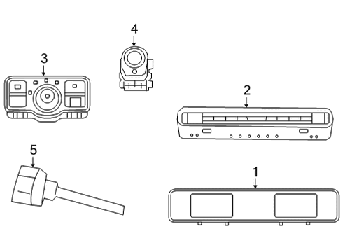 2022 Mercedes-Benz GLB250 Cluster & Switches