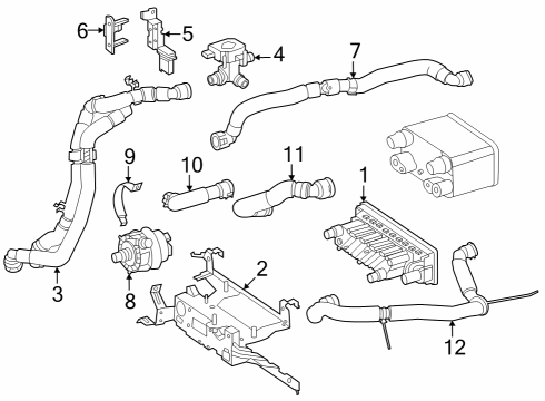 2023 Mercedes-Benz EQE 500 SUV Heater Unit Diagram