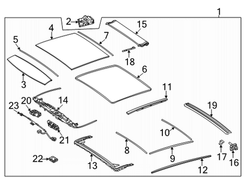 2021 Mercedes-Benz GLE63 AMG S Sunroof  Diagram