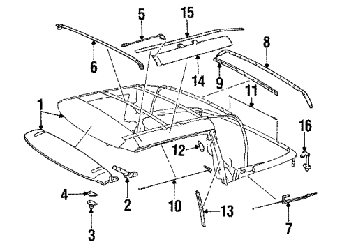 Frame Support Diagram for 129-770-30-22