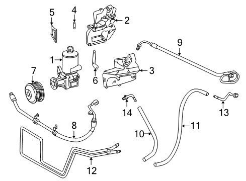 Lower Pressure Hose Diagram for 202-466-00-81