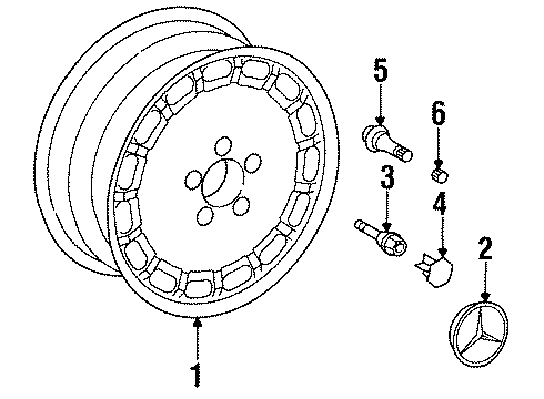 1991 Mercedes-Benz 350SD Wheels