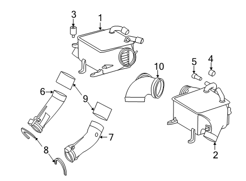 2006 Mercedes-Benz SL65 AMG Intercooler Diagram