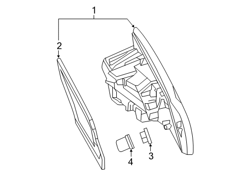 Backup Lamp Assembly Gasket Diagram for 292-826-04-00-65