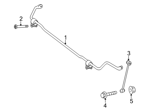 2016 Mercedes-Benz E550 Rear Suspension, Control Arm Diagram 3