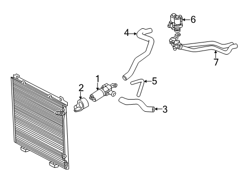 1998 Mercedes-Benz E300 Heater Core & Control Valve Diagram 2