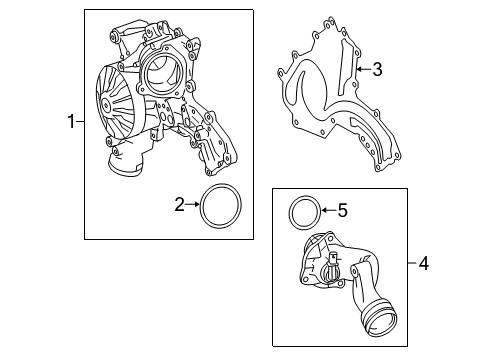 2016 Mercedes-Benz E550 Water Pump Diagram