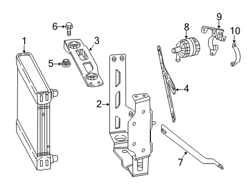 2018 Mercedes-Benz G65 AMG Radiator & Components Diagram 3