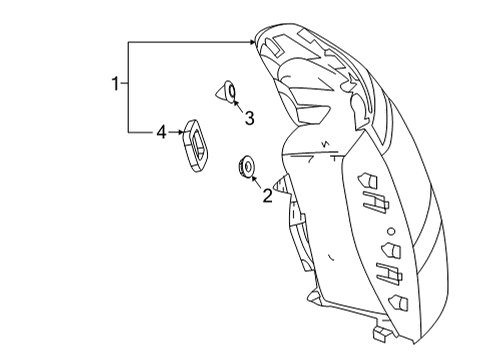 Tail Lamp Assembly Diagram for 213-906-75-05