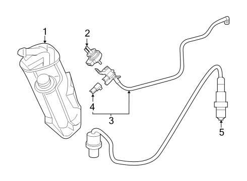 2022 Mercedes-Benz GLS450 Emission Components Diagram