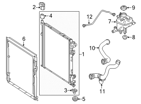 2015 Mercedes-Benz ML400 Radiator & Components