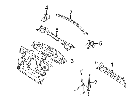 2009 Mercedes-Benz S550 Rear Body Diagram