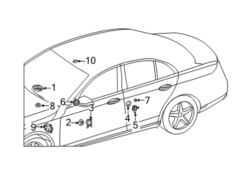 2024 Mercedes-Benz C43 AMG Sound System Diagram