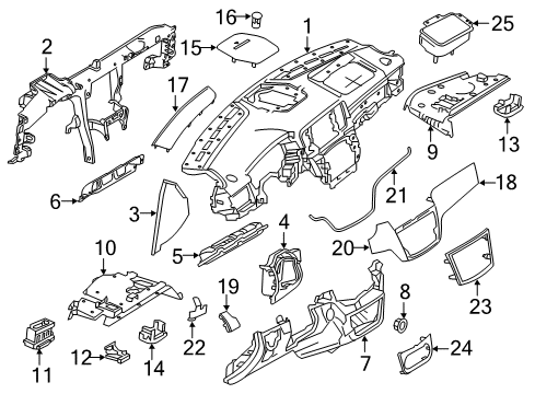 Defroster Panel Diagram for 166-880-93-01-9051