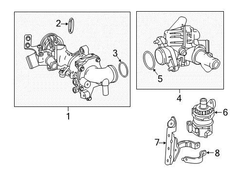 2019 Mercedes-Benz GLA250 Water Pump