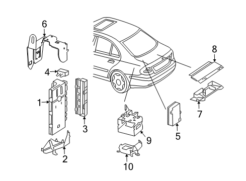 2009 Mercedes-Benz CLS63 AMG Control Components