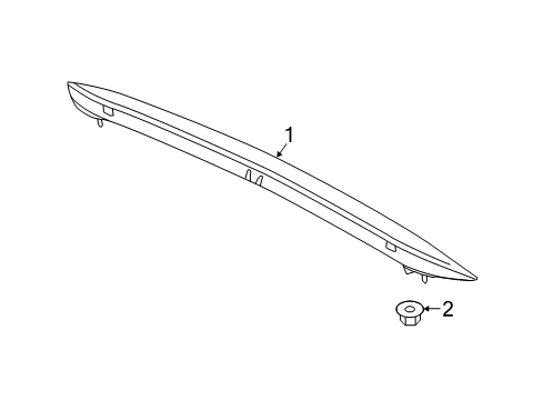 2022 Mercedes-Benz E450 High Mount Lamps Diagram 1