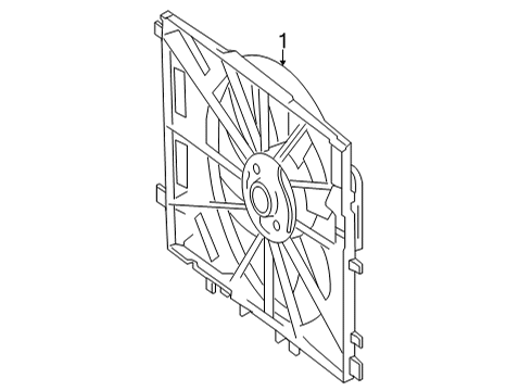 2022 Mercedes-Benz GLA35 AMG Cooling System, Radiator, Water Pump, Cooling Fan Diagram 1