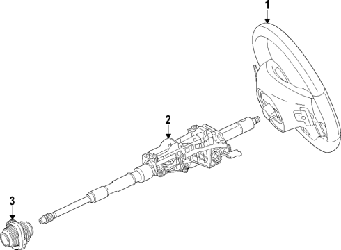 2023 Mercedes-Benz AMG GT 63 Steering Column & Wheel, Steering Gear & Linkage Diagram 1