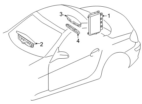 2011 Mercedes-Benz SLK300 Parking Aid Diagram 1